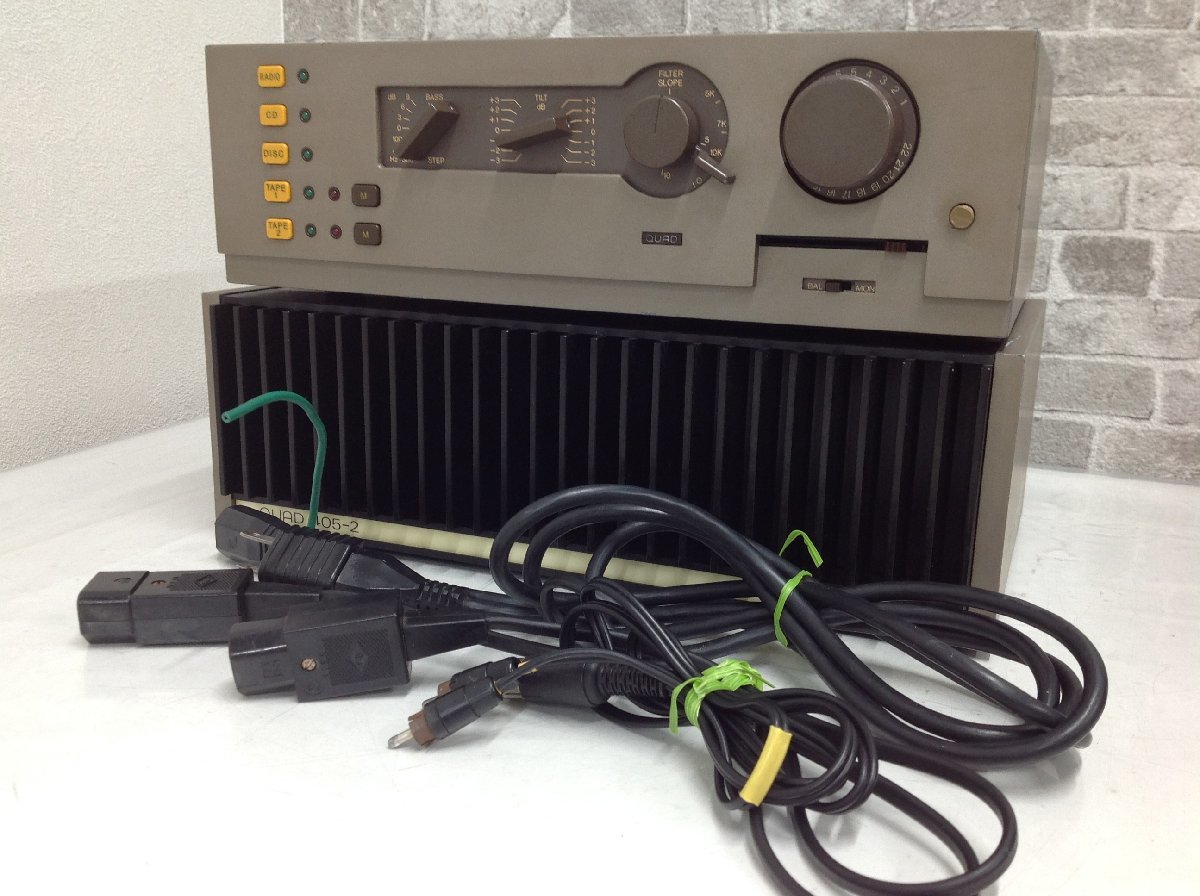 QUAD◇クォード プリアンプ 44 + パワーアンプ 405-2 ジャンク品 QUAD