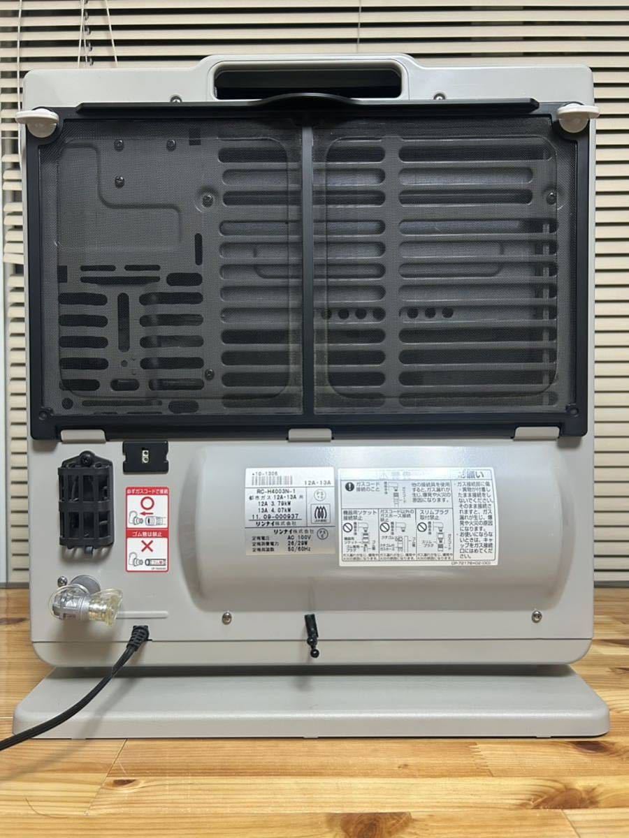 ☆￥4,800！Rinnai ガスファンヒーター リンナイ RC-H4003N-1 2011年