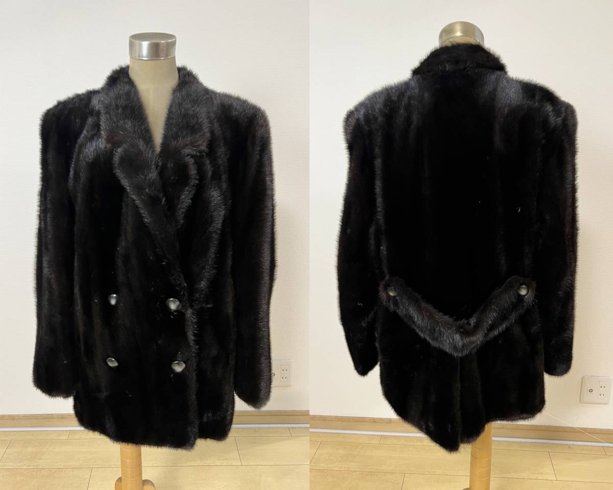 ミンク コート SAGA 76㎝ MINK SAGAMINK バックベルト付き saga mink 