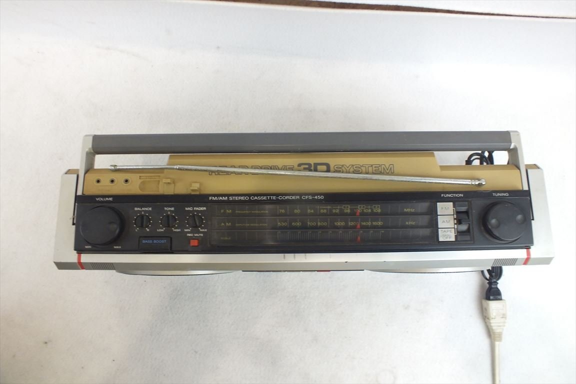 昭和レトロ】ソニー ラジカセ SONY CFS-450 昭和レトロ】ソニー