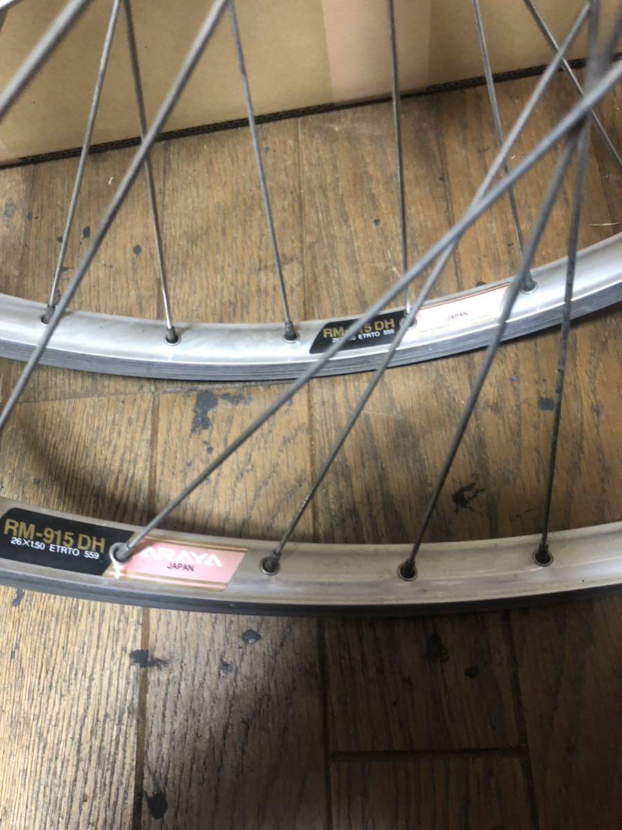 SHIMANO DEORE LX HB-M571 FH-M570 リム araya RM-915 DH ホイール