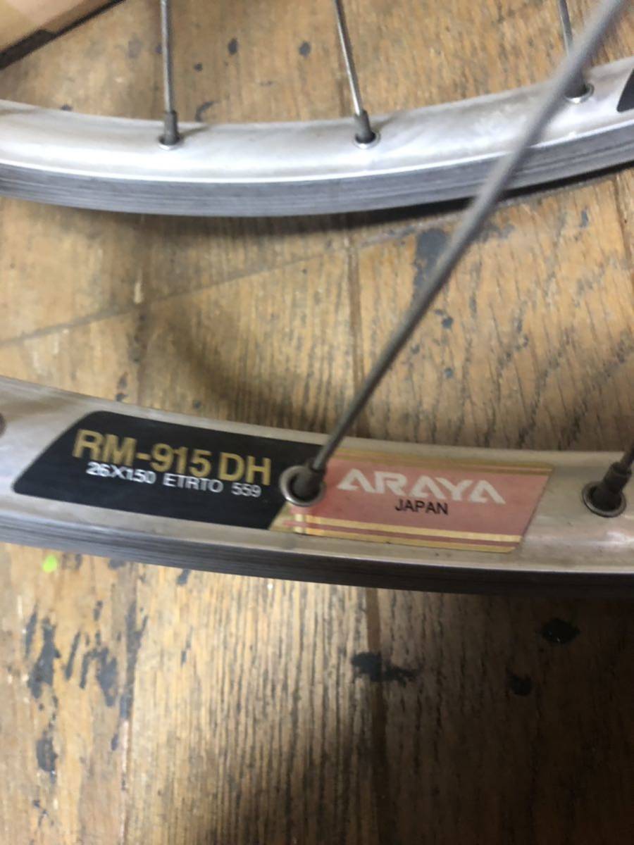 SHIMANO DEORE LX HB-M571 FH-M570 リム araya RM-915 DH ホイール