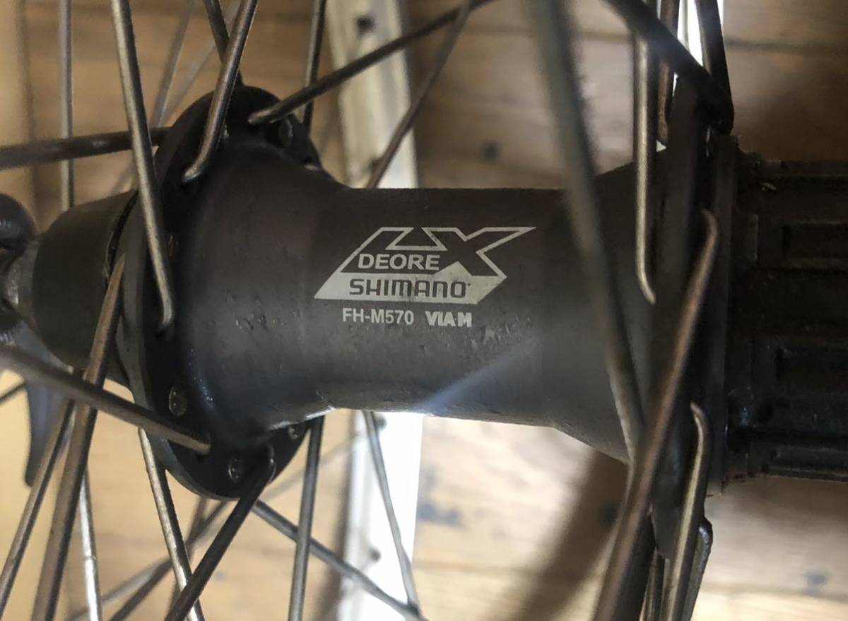 SHIMANO DEORE LX HB-M571 FH-M570 リム araya RM-915 DH ホイール