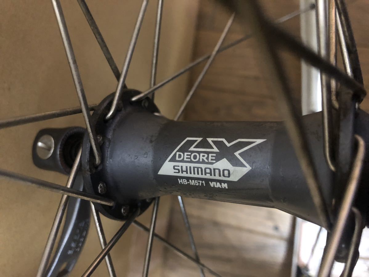 SHIMANO DEORE LX HB-M571 FH-M570 リム araya RM-915 DH ホイール