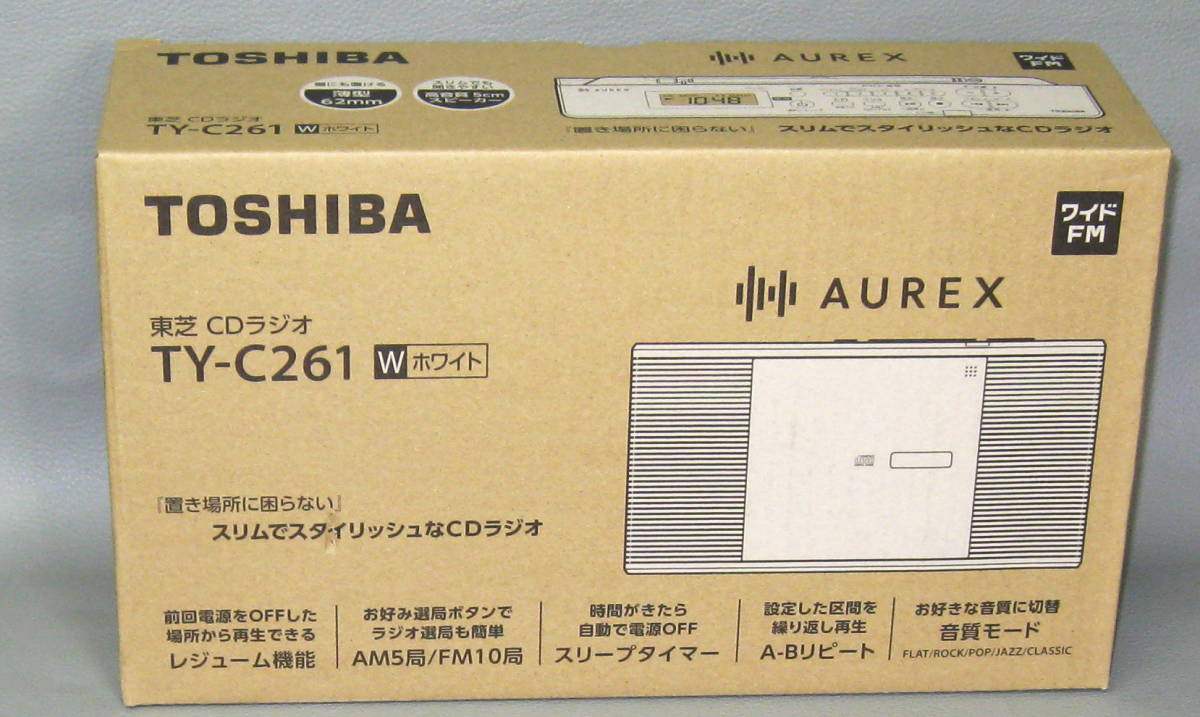 東芝 CDラジオ TY-C261 W