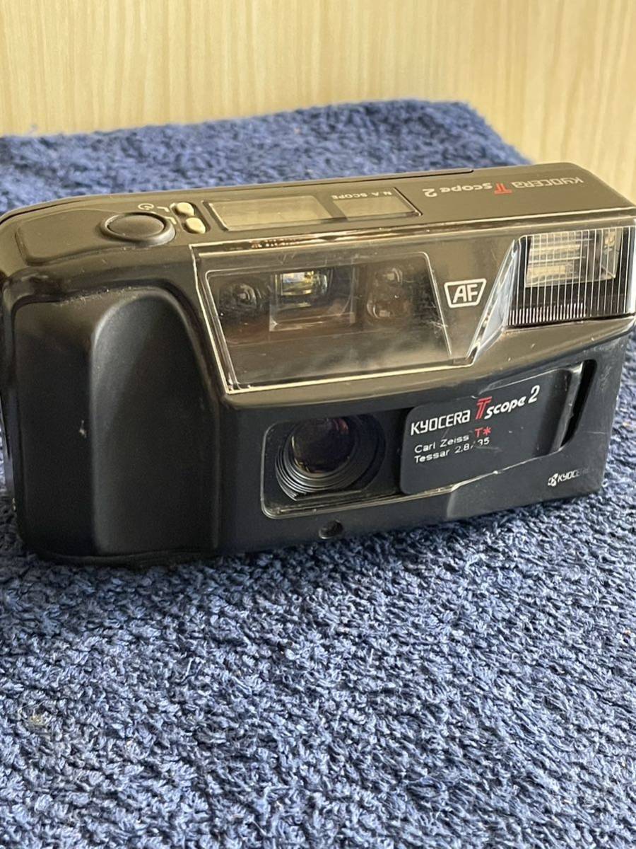動作＞KYOCERA T SCOPE 京セラ コンパクトフィルムカメラ KYOCERA T
