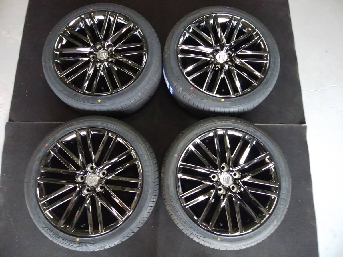 210 クラウン アスリート 18インチ ブラックスパッタリング 225/45R18 