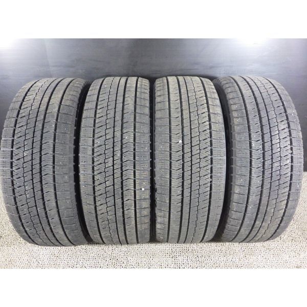 ブリヂストン BLIZZAK VRX2 225/55R17 4本SET◎2018年製9分山スタッドレス◎中古 1本の内面とリムに若干の傷あり◎スカイライン等に