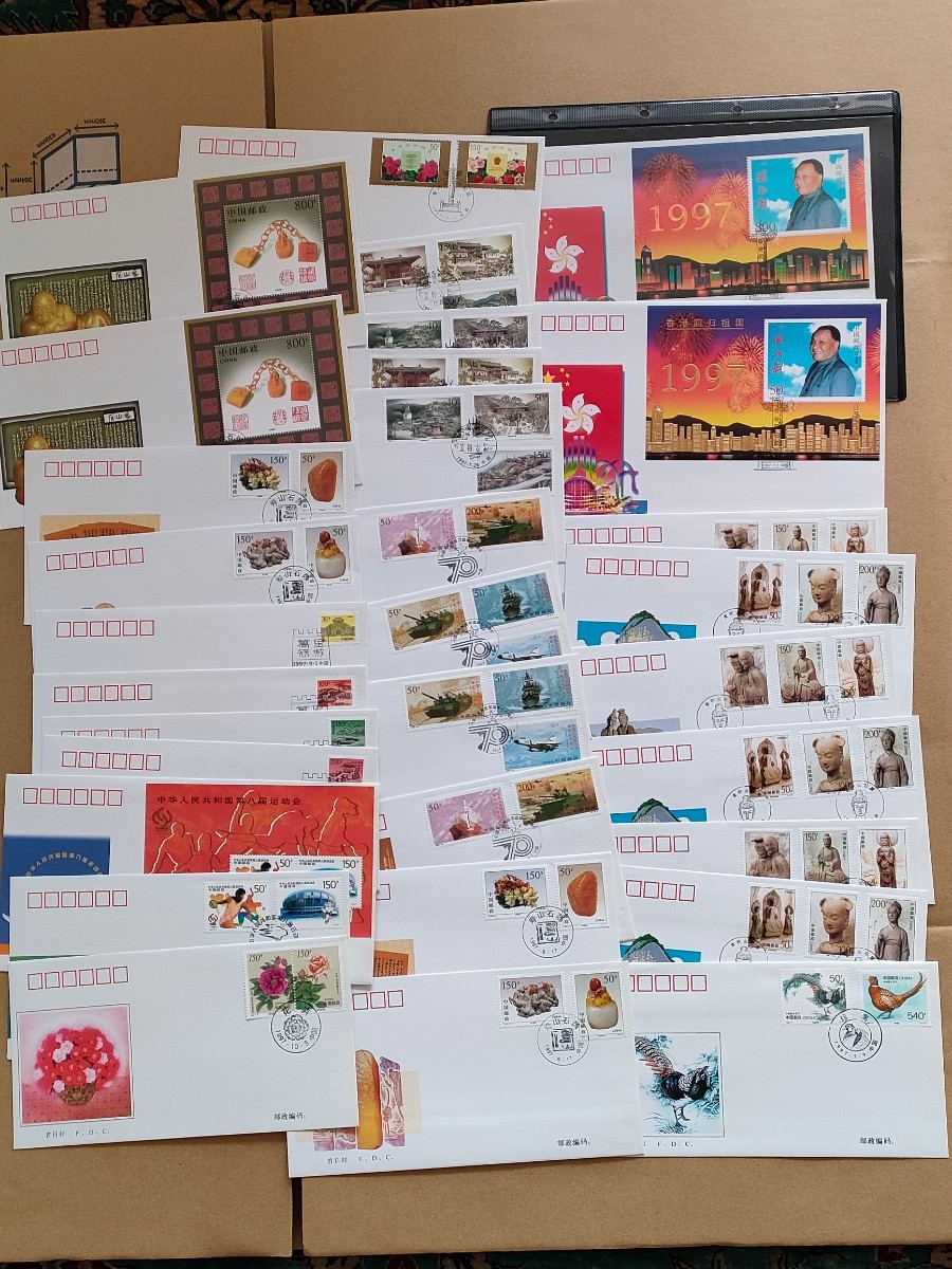 3）:中国切手 首日封 台灣 香港 大量 約294枚 記念印 FDC 【公式通販】