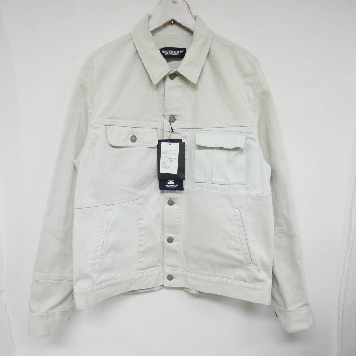 【1円】未使用 国内正規 UNDERCOVER アンダーカバー 23SS ランダム切替トラッカージャケット ピケ Gジャン UC1C4209 ICE GLAY グレー系 3