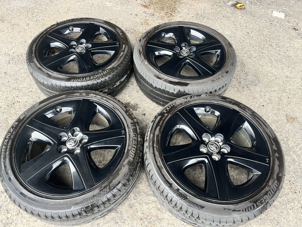 送料無料，人気SALE 50 プリウス 純正 Sツーリング ブラックエディション 限定車 4本セット 215/45R17 ブリジストン(ラジアルタイヤ)｜売買されたオークション情報、yahooの商品情報をアーカイブ公開 - オークファン 5穴