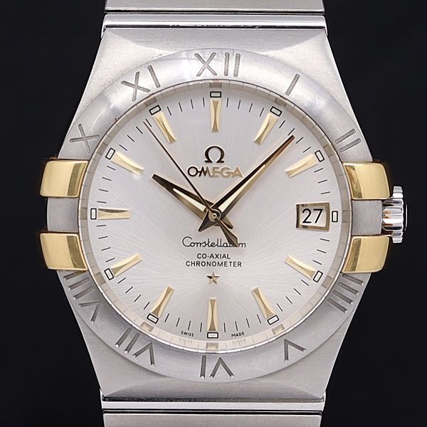1円 保証書付 稼動 美品 オメガ コンステレーション 123.20.35.20.02.004 86788409 AT コーアクシャル メンズ腕時計 OGH 0020020 ERT