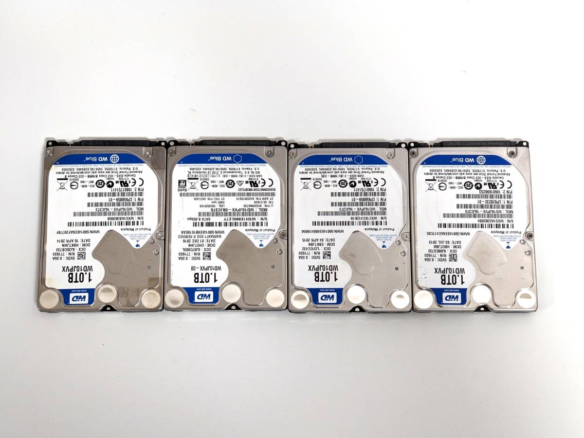 ハードディスク 2.5 SerialATA HDD 1TB 状態正常 4台セット 管7