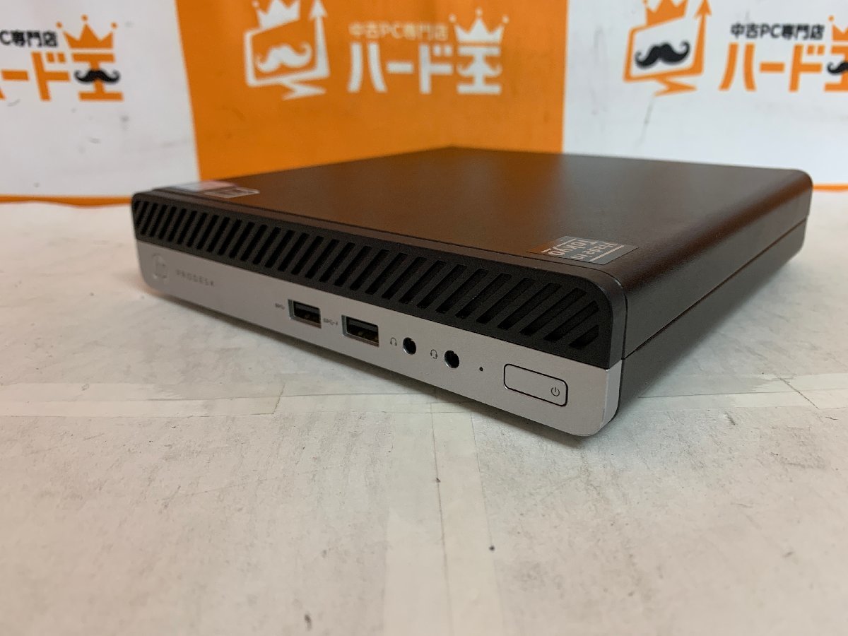 ハード王】1円～/HP ProDesk400G4DM/Corei3-8100T/4GB/ストレージ無