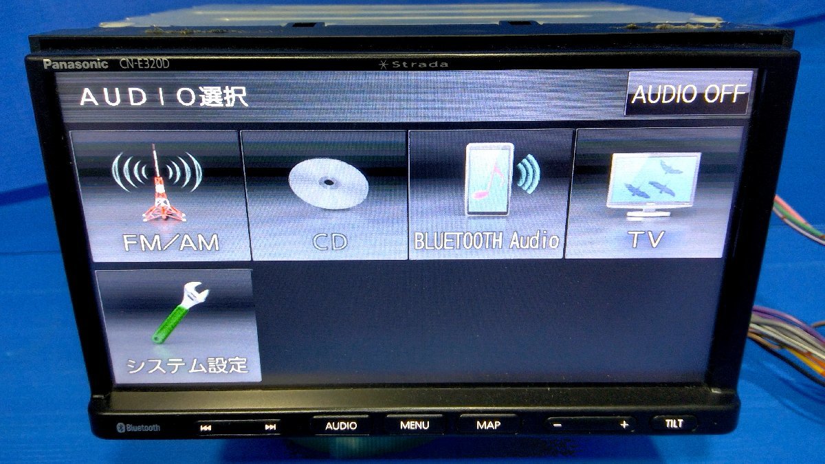 I)1円スタート カーナビ パナソニック Strada CN-E320D CD/Bluetooth