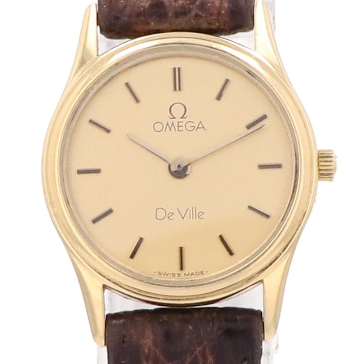 【ジャンク品】オメガ OMEGA デヴィル 腕時計 クォーツ 【中古】