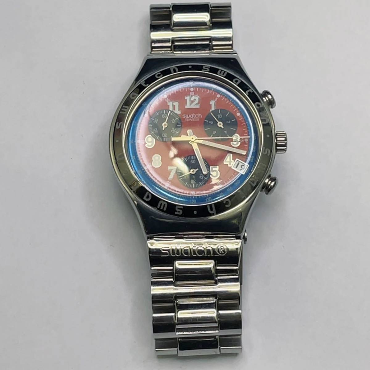 メンズ Swatch スウォッチ クロノグラフ 腕時計 メンズ 1996