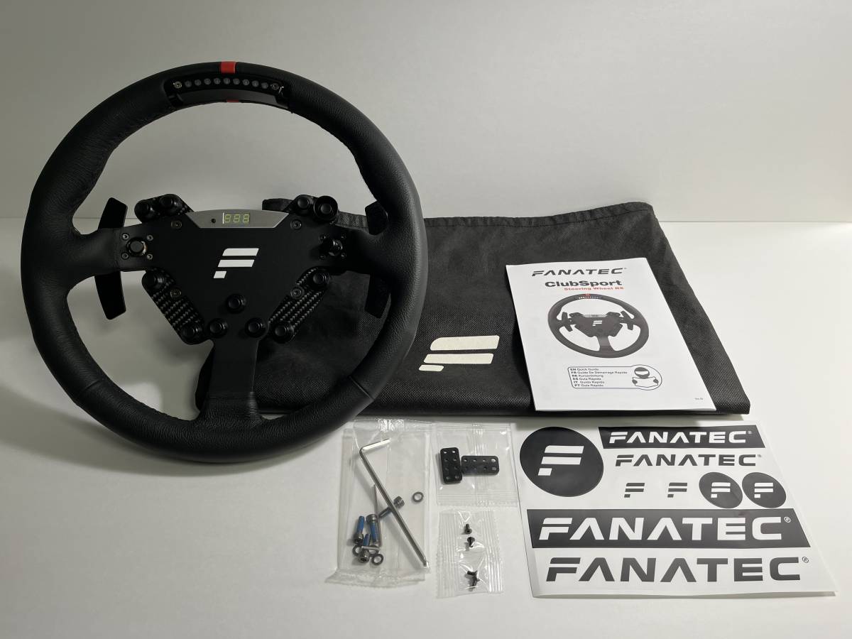 ★送料無料★FANATEC ClubSport Steering Wheel RS★ファナテック クラブスポーツ ステアリングホイール 丸型 QR1 320mm 中古