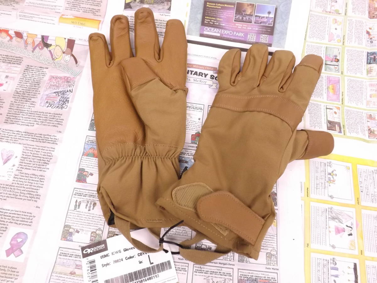海兵隊官給品 outdoor research 未使用 アウトドアリサーチ 中間寒冷地用 グローブ 防寒 防水 撥水 保温 高級 検索用goretex ゴアテックス