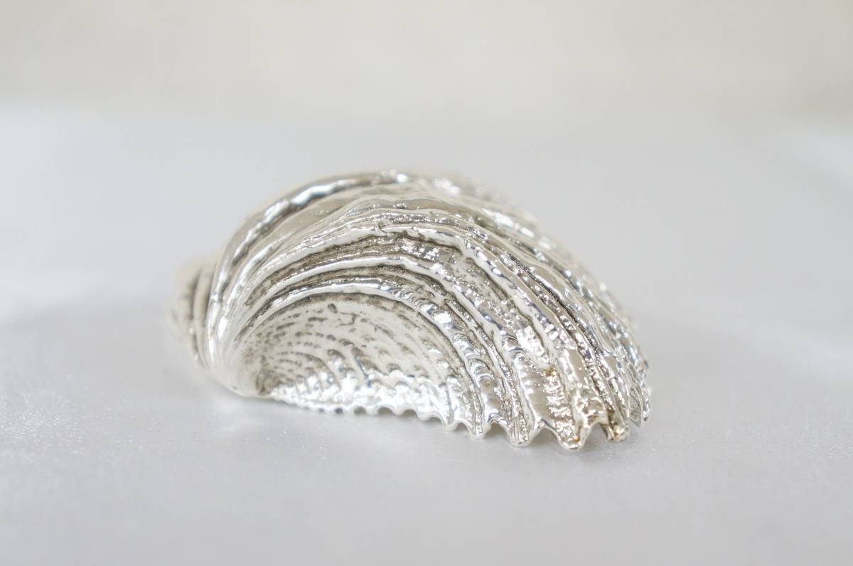 世界の銘品☆CHRISTOFLEクリストフル　置物　シェル② ① Christofle クリストフル Silverware 貝型 置物 重量:約124.3g