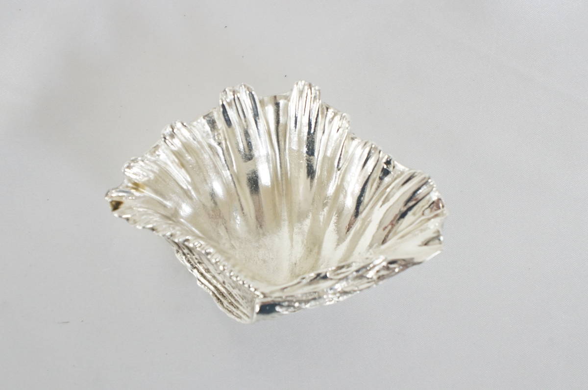 ① Christofle クリストフル Silverware 貝型 置物 重量:約124.3g