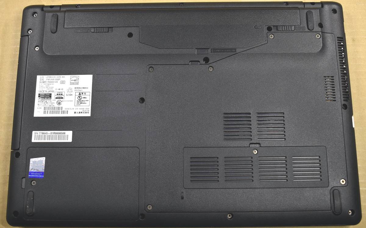 A359⁄BX 富士通 LIFEBOOK Core 第8世代 i3 i3-8130U⁄8GB⁄SSD256GB