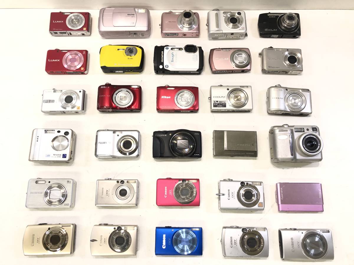本物保証，豊富な Y1223‐1 Nikon/Canon/FUJIFILM/Panasonic/OLYMPUS/CASIO デジタルカメラ デジカメ 大量 30台 まとめ売り 未確認 現状品(その他)｜売買されたオークション情報、yahooの商品情報をアーカイブ公開 - オークファ その他