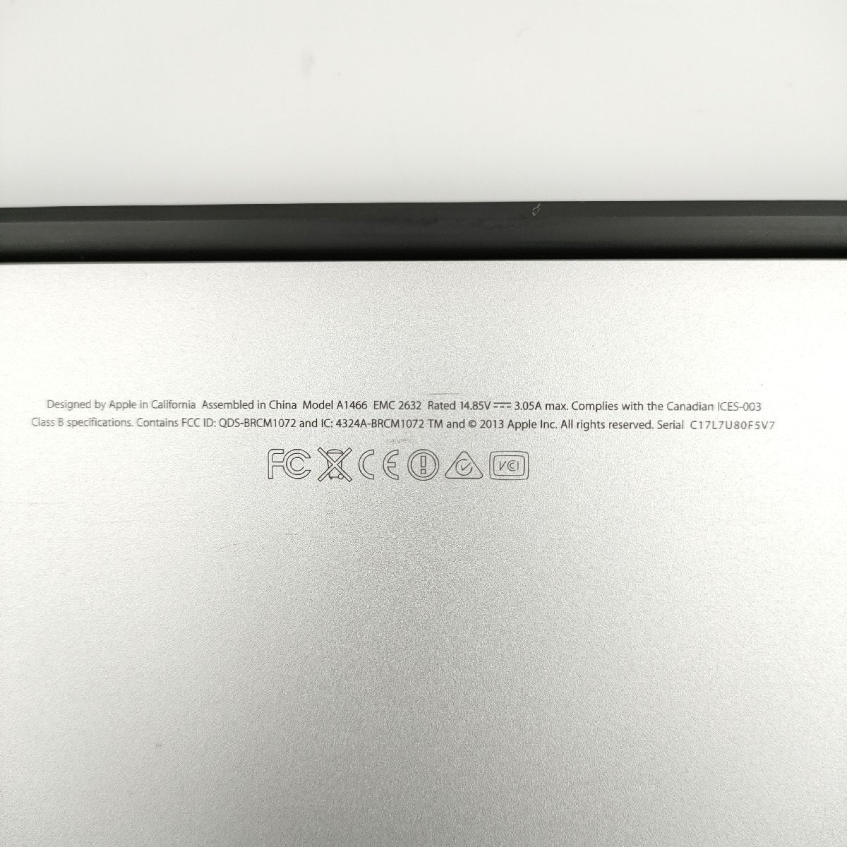 ★1円スタート★ MacBookAir A1466 (Core i5-4250U/メモリ4GB/SSD128GB/13.3/ドライブレス/Bigsur) 【ジャンク動作品】A0520