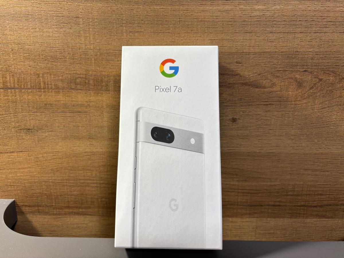 美品 保護ケース 保護フィルム付き Google Pixel 7a スノー 128GB SIM