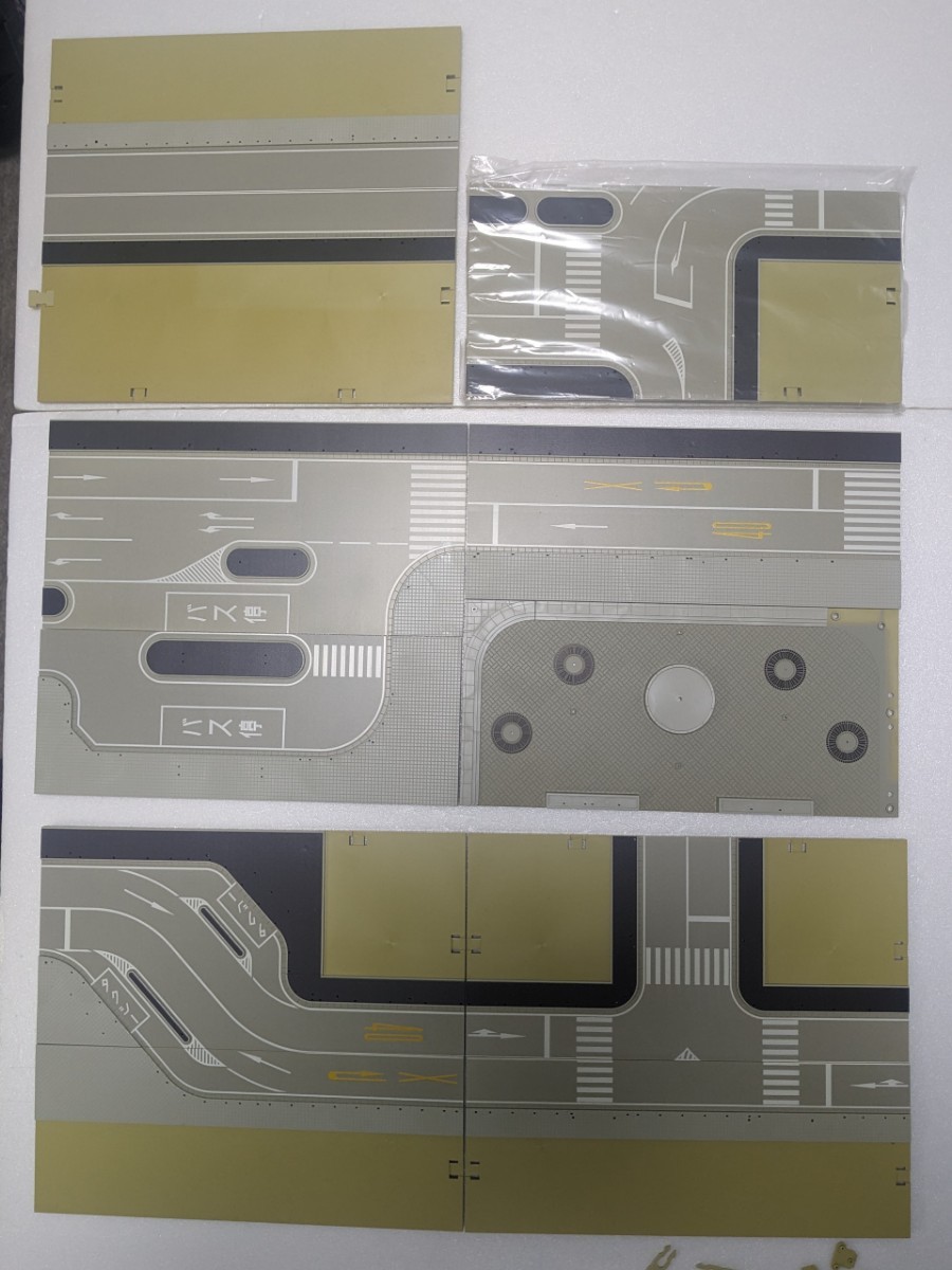 レイアウト解体 品 KATO 23-411 ジオタウン 駅前道路セット5セットと23