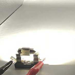 LEDバルブ T10×31mm 10連SMD キャンセラー内蔵 ホワイト発光色 ２個セット 送料込み ルームランプ(室内灯)に！★爆光★12V24V対応_3