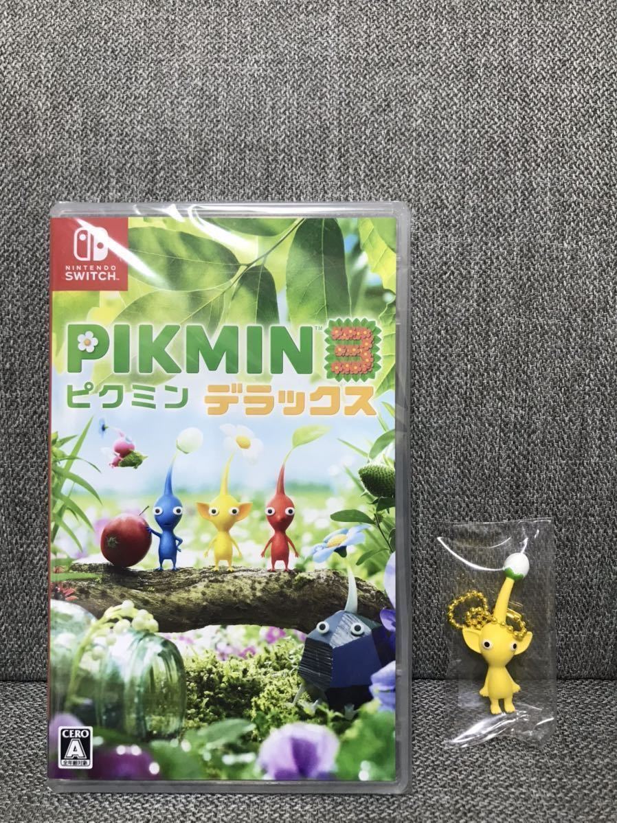 switchソフト ピクミン3デラックス(シュリンク付き)＋黄ピクミン 