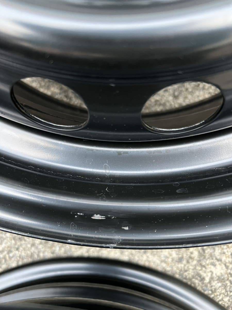 TOYOTAトヨタ カローラツーリング スチール 鉄ホイール 15×6J +40 PCD100 5穴 ハブ径54 新車外し ホイールキャップ付_3