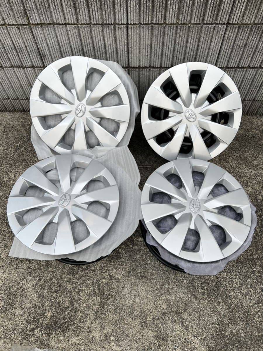 TOYOTAトヨタ カローラツーリング スチール 鉄ホイール 15×6J +40 PCD100 5穴 ハブ径54 新車外し ホイールキャップ付_5