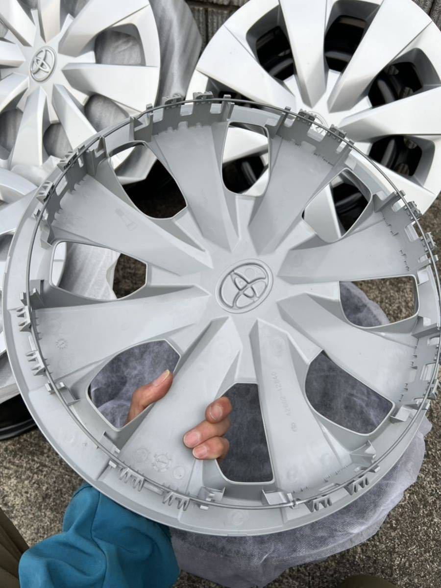 TOYOTAトヨタ カローラツーリング スチール 鉄ホイール 15×6J +40 PCD100 5穴 ハブ径54 新車外し ホイールキャップ付_6