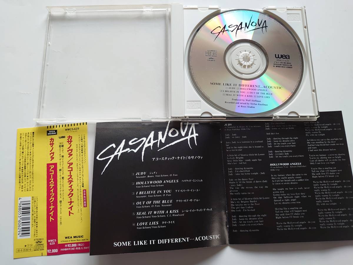 CASANOVA　カサノヴァ　/ SOME LIKE IT DIFFERENT ACOUSTIC　国内盤帯付　メロハー_4