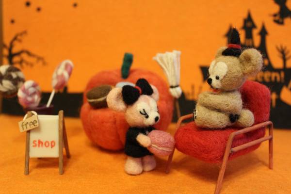 羊毛フェルト♪ハンドメイド♪ダッフィー風♪ハロウィンshop♪_2