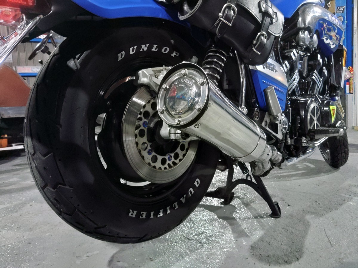 ヤマハ V-max1200 スーパートラップ5インチスリップオンマフラー 