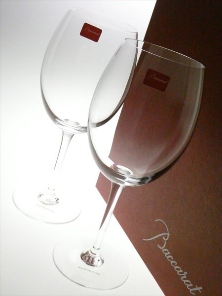 N697 Baccarat バカラ クリスタル オノロジー ボルドー ペア ワイン 