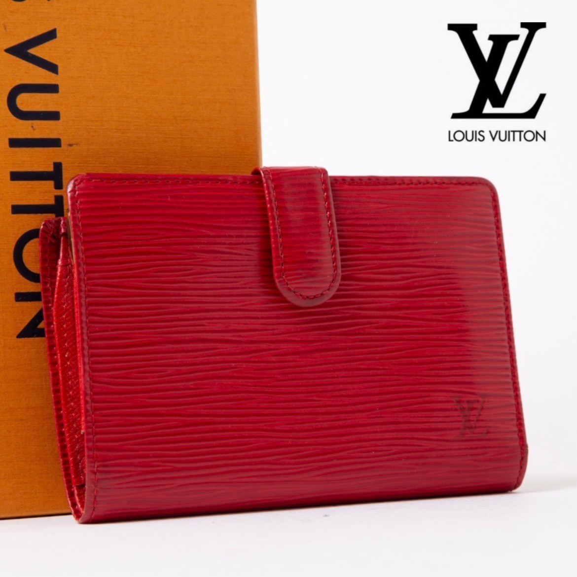 ☆極美品☆LOUIS VUITTON ルイヴィトン 財布 エピ 赤 ポルトフォイユ