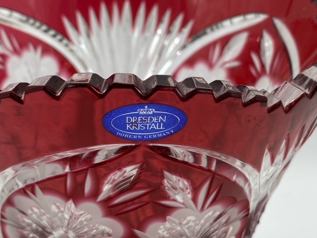 DRESDEN/ドレスデン　クリスタル　フラワーベース　花瓶　花入れ　花器_2