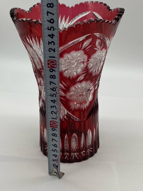 DRESDEN/ドレスデン　クリスタル　フラワーベース　花瓶　花入れ　花器_4