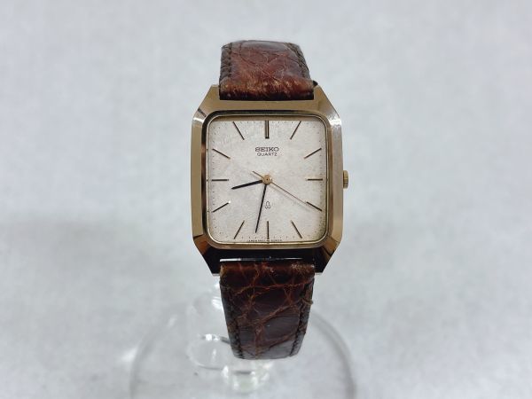 長期保管/ジャンク品 SEIKO 5931-5260 クオーツ スクエア メンズ腕時計