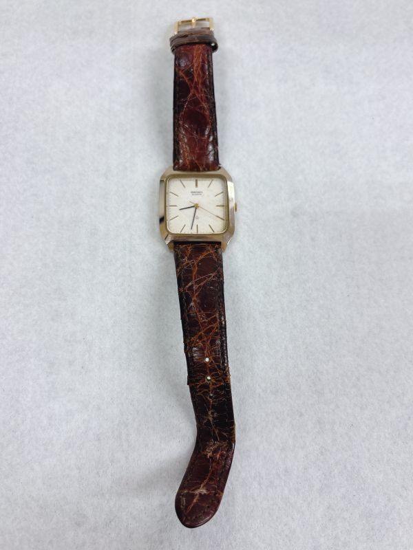 長期保管/ジャンク品 SEIKO 5931-5260 クオーツ スクエア メンズ腕時計