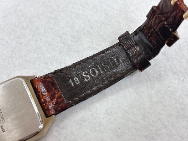 長期保管/ジャンク品 SEIKO 5931-5260 クオーツ スクエア メンズ腕時計