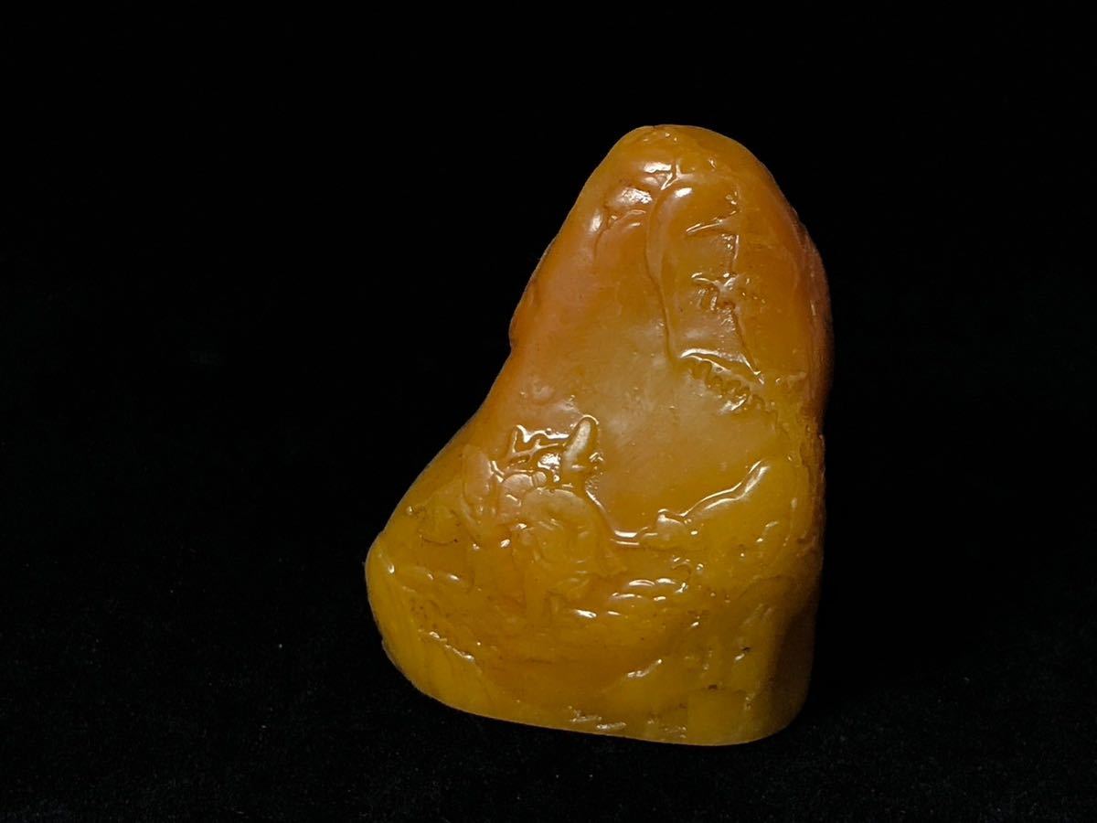 印鑑 黄田石？ 骨董品 印材 妥当