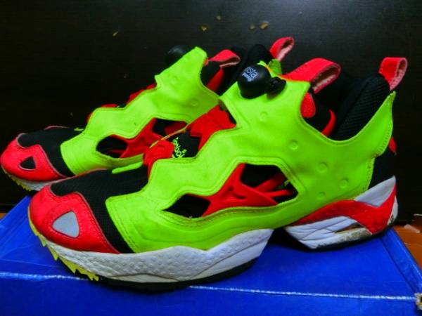 Reebok初期復刻ポンプフューリーPUMP FURYシトロン黄赤黒28.5㎝(28.5cm