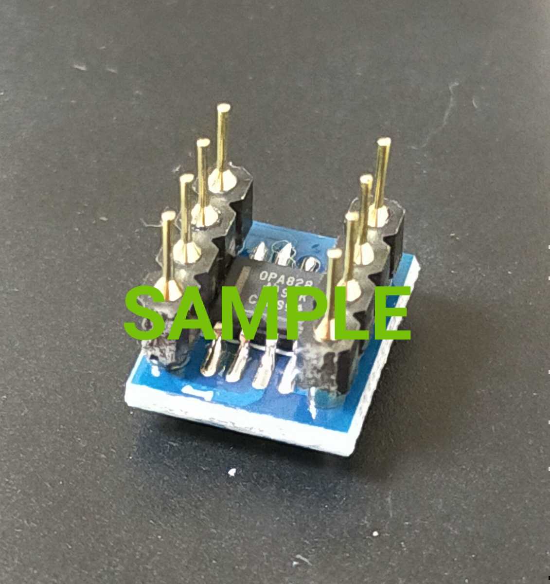 ☆TI社 OPA828(1回路)2個搭載DIP8デュアル変換基板1個☆_2