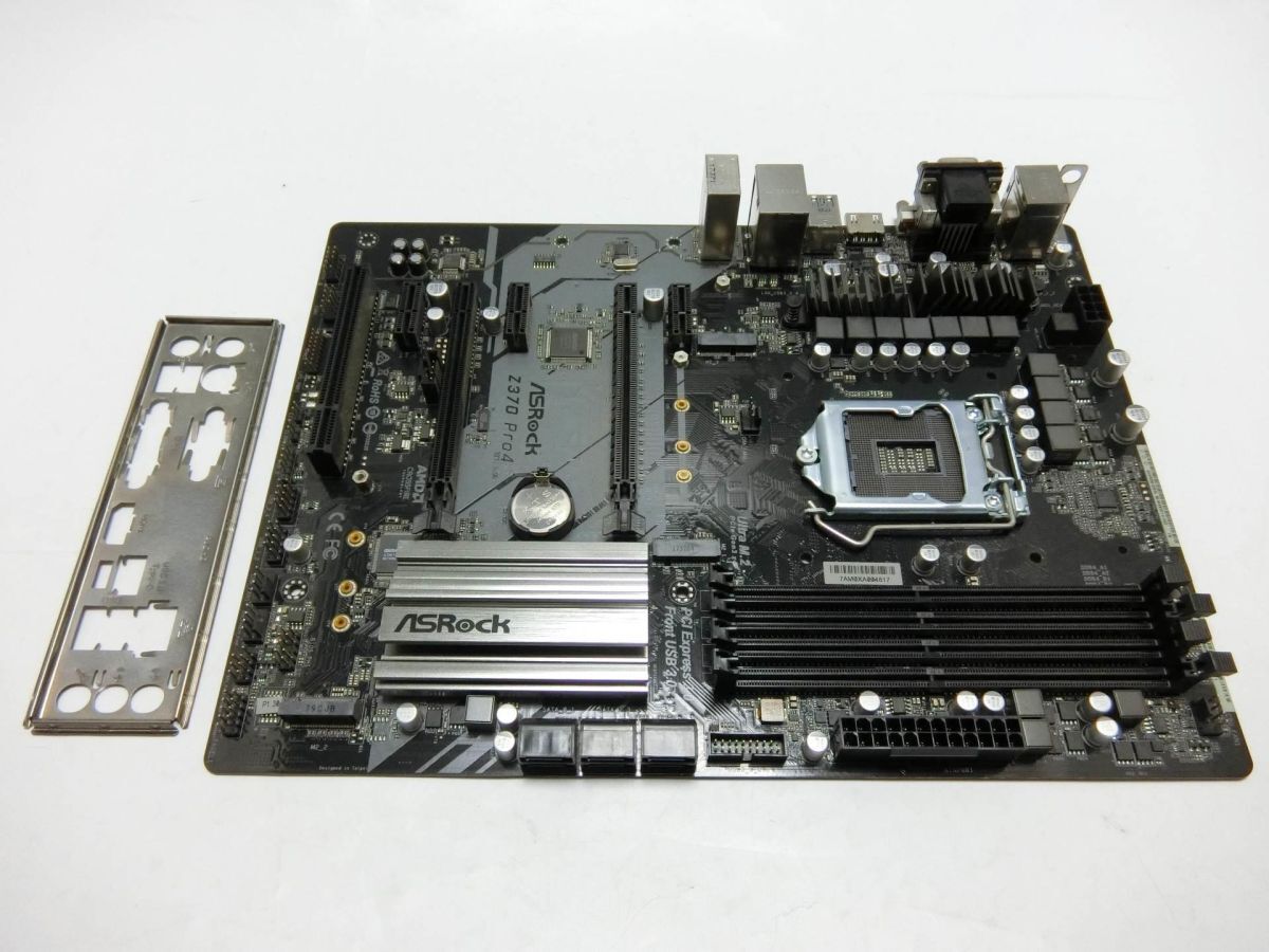 ASRock Z370M Pro4 MicroATXマザーボード Intel Z370 LGA 1151 IO