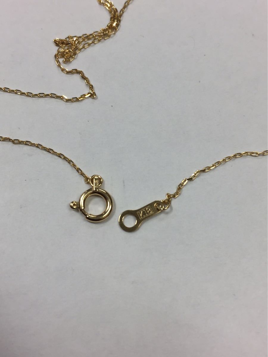 K18イエローゴールド 50cm 小豆ネックレス 新品 本物 18金 レディース_2